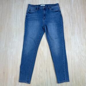 Kancan High Rise Skinny Blue Medium Wash Casual Everyday Stretch Denim Jeans 31